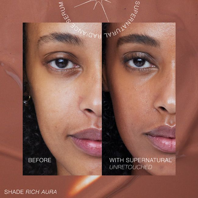 RMS Beauty's Supernatural Radiance Rich Aura Tinted Serum model