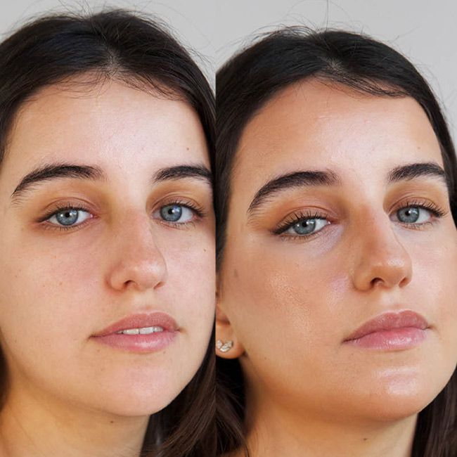 Bronzer crème Sol Ere Perez avant après