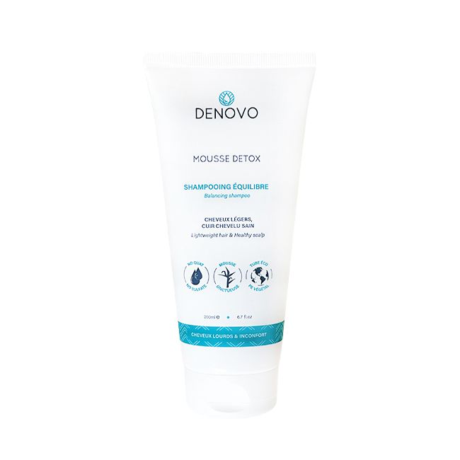 Denovo's detox foam shampoo