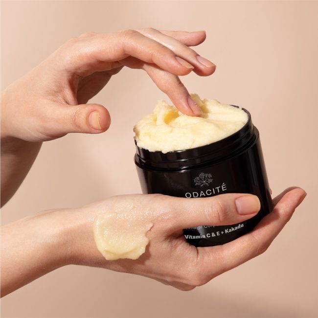 Odacité's C-Smooth natural body scrub beauty