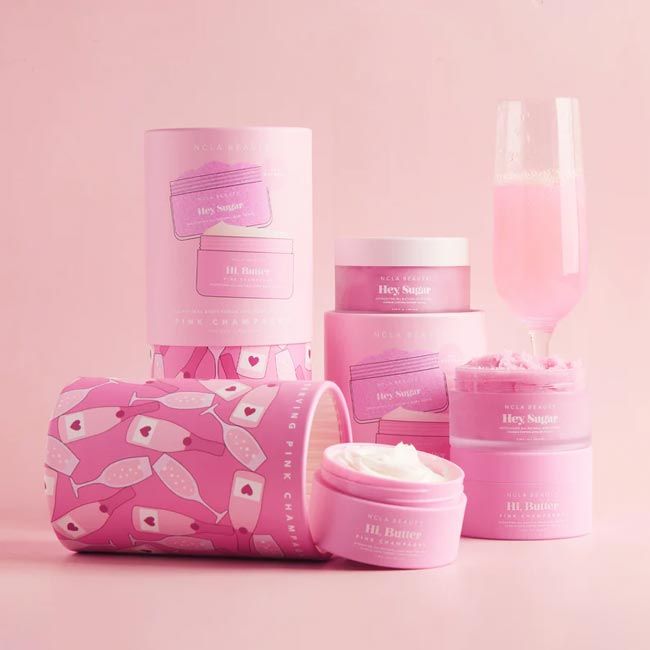 NCLA Beauty's Pink Champagne discovery set   body care Lifestyle