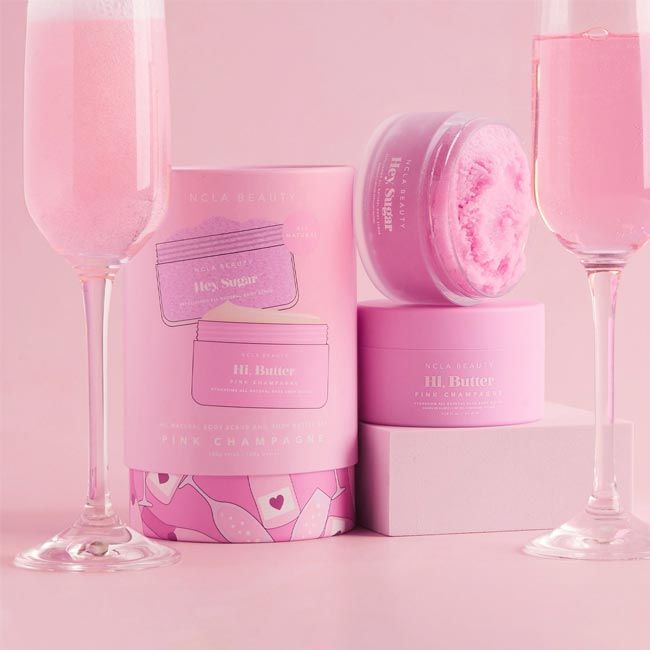 NCLA Beauty's Pink Champagne discovery set   body care Beauty