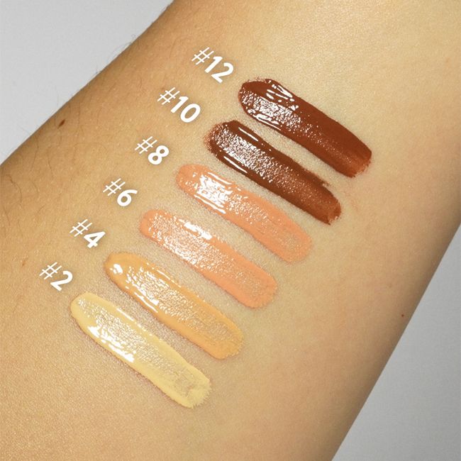 Anti-cernes naturel liquide Hiro Cosmetics  Swatches