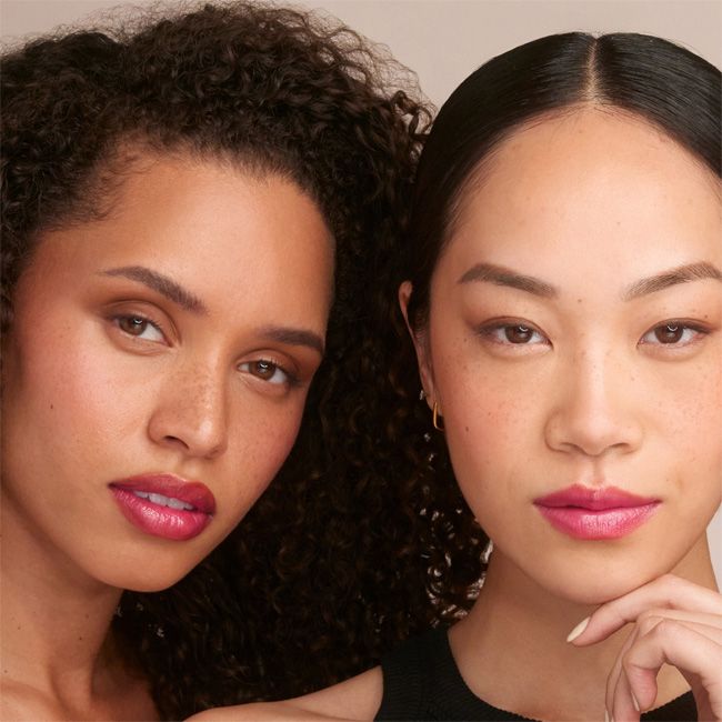 RMS Beauty's Chameleon liplights cream plumping lip gloss Model