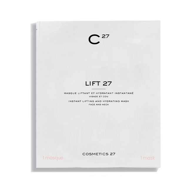 Masque visage tissu Liftant et Hydratant Instantané Lift 27 Cosmetics 27