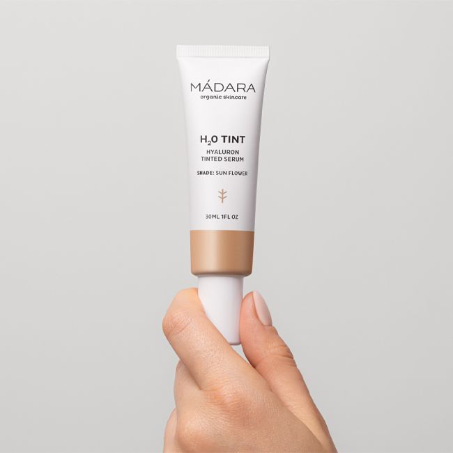 Madara Cosmetics' #3 Sun Flower H2O Tinted Organic Cream with Hyaluronic Acid Lifestyle