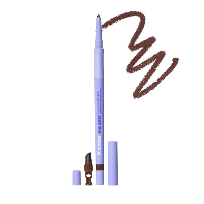 Kosas's Soulgazer Intensifying gel Depth natural eyeliner Application