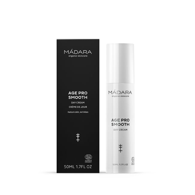 Madara Cosmetics' Age Pro Renew natural day face cream Packaging