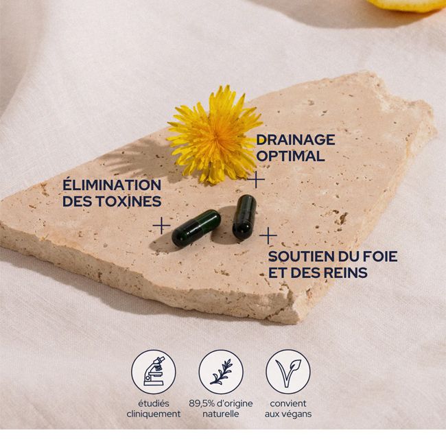 Complément alimentaire naturel Gélules Cure Drainage Rapide Epycure Texture