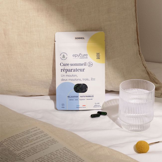 Epycure's Sleep food supplement capsules Cure Sommeil réparateur Beauty