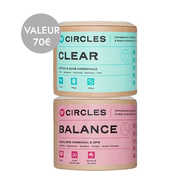 Circles' Clear & Balance Rebalancing detox duo Natural food supplement