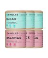 Circles' Pack of 3 Clear & Balance Rebalancing detox duo Natural food supplement