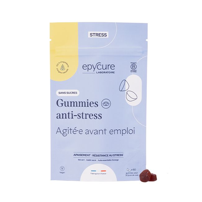Epycure's Gummies Anti-Stress Cure sugar-free Natural food supplement