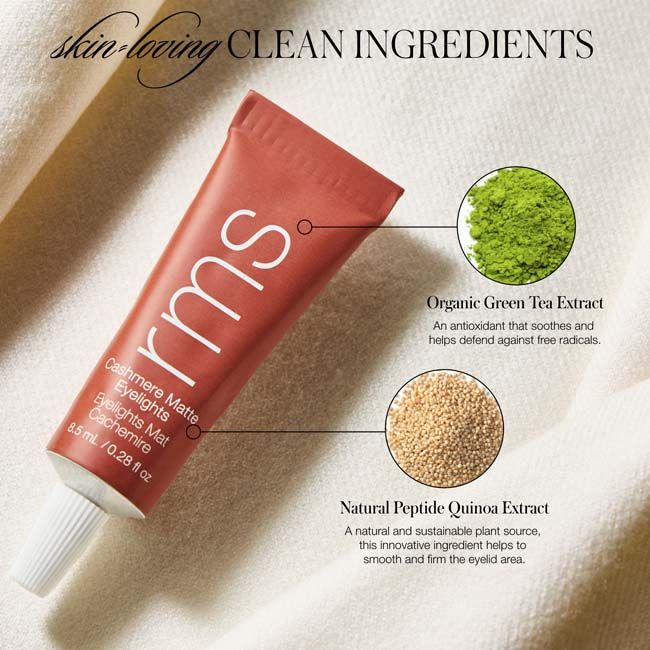 Fard à paupières mat Cashmere Matte Eyelights RMS Beauty  Ingrédients