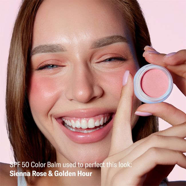 Baume teinté naturel SPF 50 Odacité Sienna Rose + Golden Hour