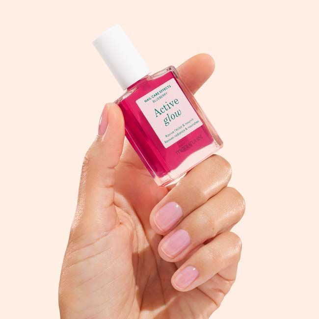 Manucurist's Blueberry Active Glow nail polish Lifestyle