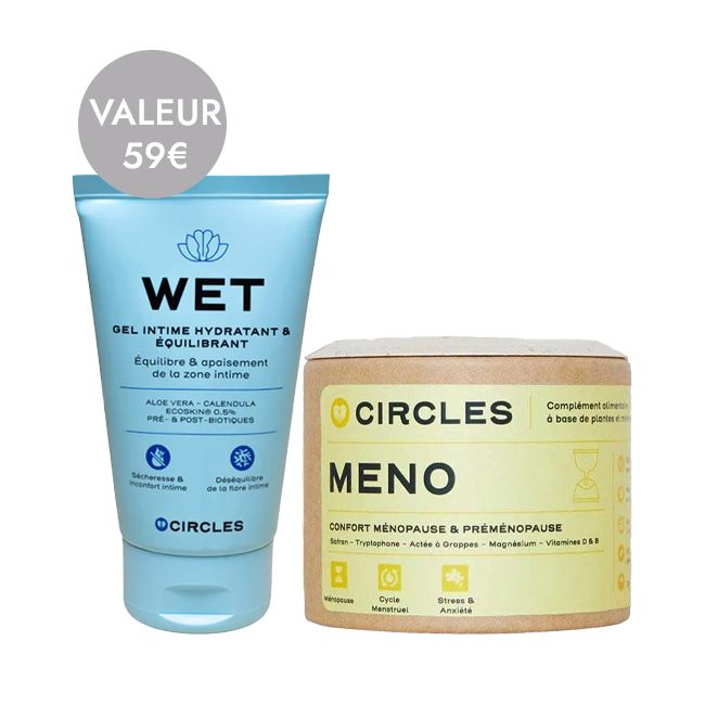 Duo intime / ménopause : Wet et Meno Circles