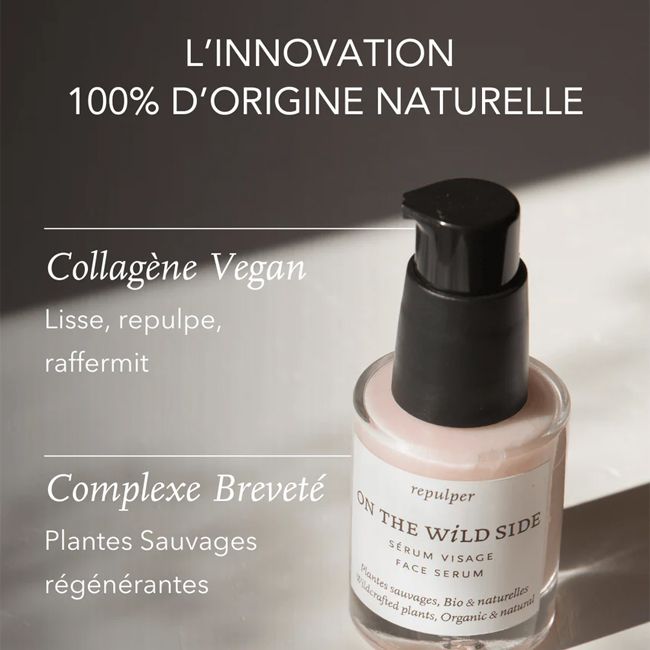 On The Wild Side's natural face serum with collagen Benefits