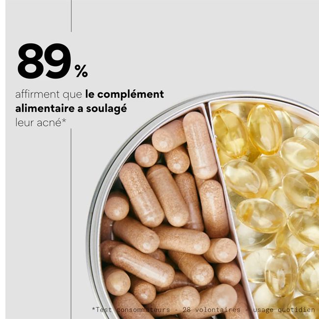 Complément alimentaire naturel CLEAR IN stop-boutons Skin & Out Cosmétique