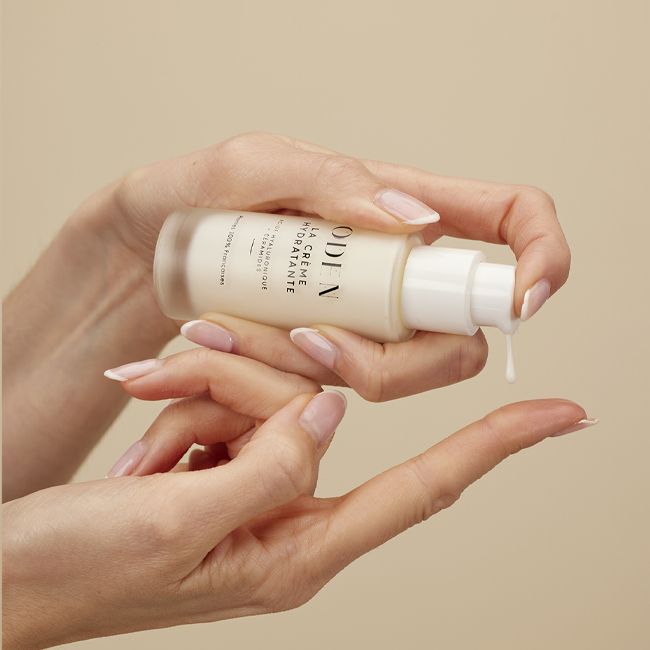 Crème visage naturelle La Crème Hydratante Oden Application