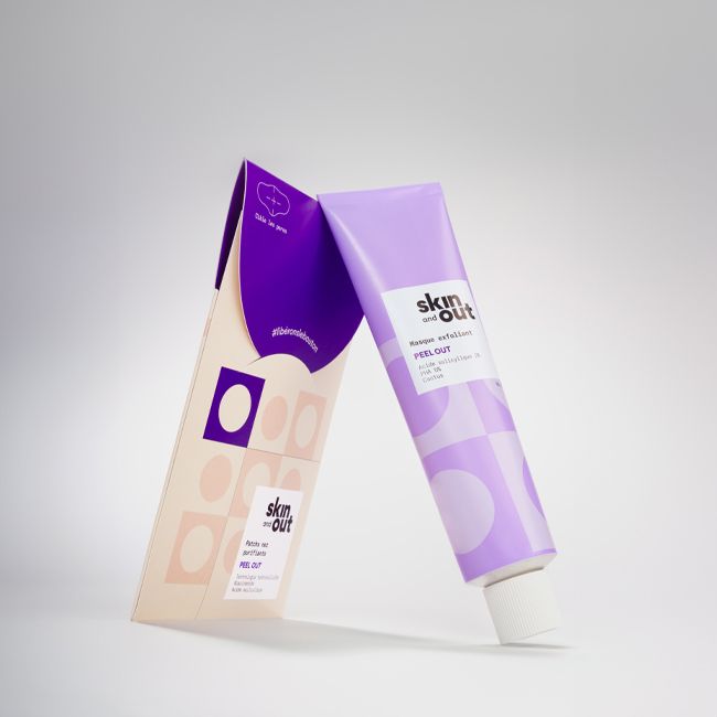 Masque visage bio exfoliant PEEL OUT Skin & Out Pack