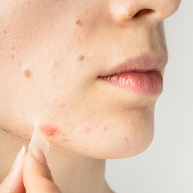 Patch anti-boutons micro aiguilles CLEAR OUT Skin & Out Application