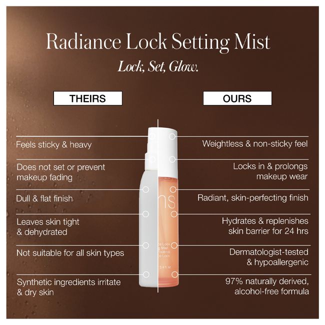 Lotion tonique Radiance Lock Setting Mist RMS Beauty Cosmétique