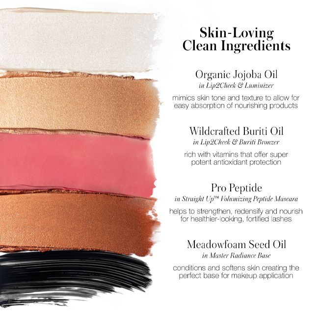 Coffret maquillage naturel Glowing Icons Kit RMS Beauty Ingrédients