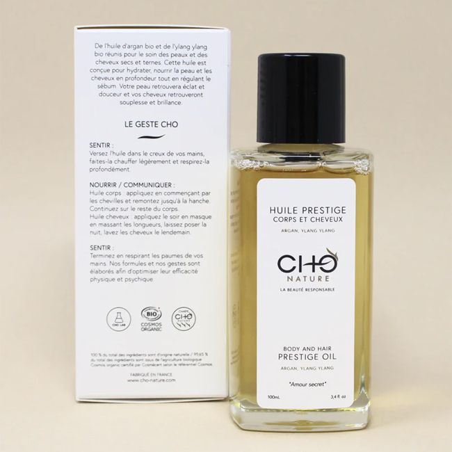 CHO Nature's Prestige body oil Application