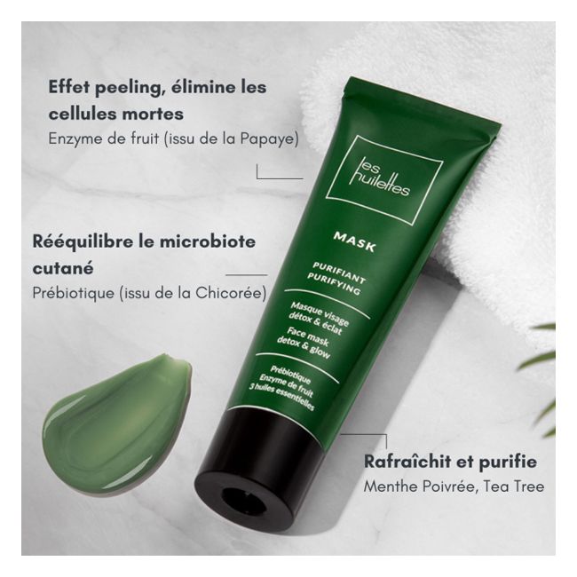 Masque Purifiant visage Les Huilettes Bienfaits