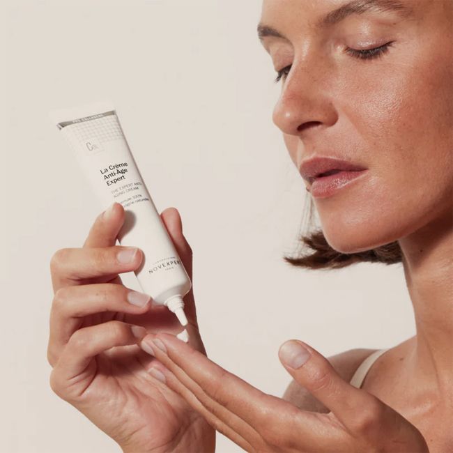 Novexpert's Anti-Age Expert organic face cream Model