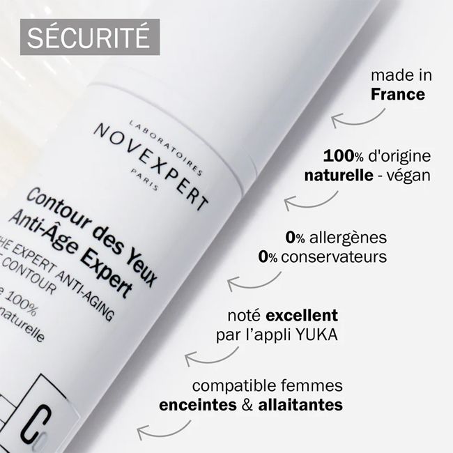 Contour des yeux naturel Anti- Age Expert Novexpert Bienfaits