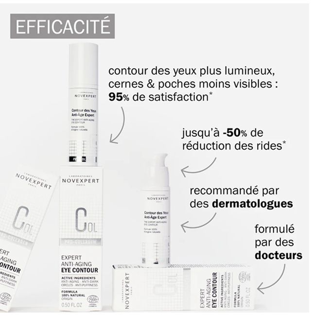 Contour des yeux naturel Anti- Age Expert Novexpert Cosmétique