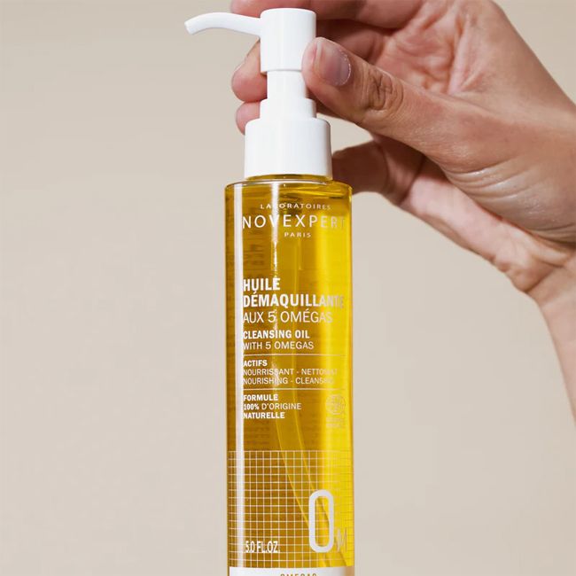 Huile Démaquillante naturelle aux 5 Omégas Novexpert Packshot
