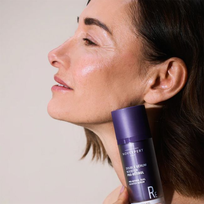 Sérum visage naturel Double Sérum Booster Pro- Rétinol Novexpert Mannequin