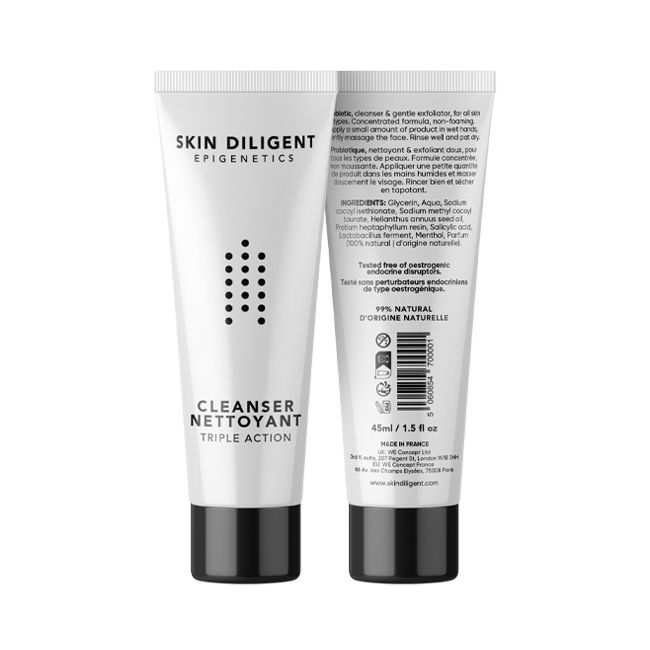 Nettoyant visage naturel Triple Action Skin Diligent Packaging