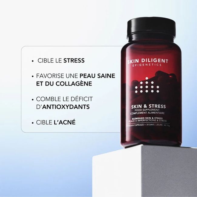 Complément alimentaire naturel Skin & Stress Skin Diligent Bienfaits