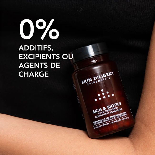 Complément alimentaire probiotique Skin & Biotics Skin Diligent Composition