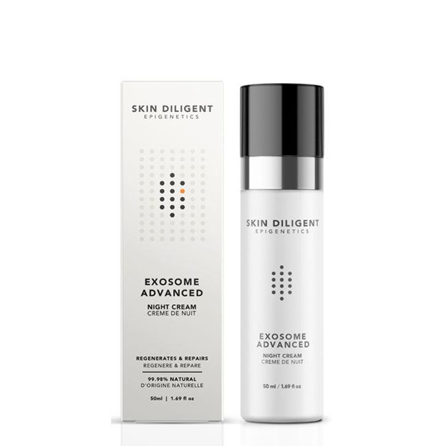 Crème visage naturel de nuit Exosome Advanced Skin Diligent Packaging