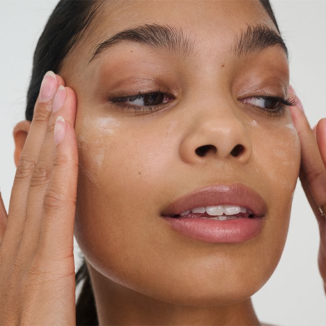 RMS Beauty's Kakadu Luxe natural face Cream Application