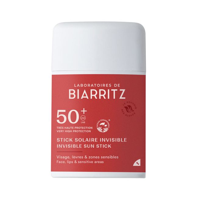 Crème solaire bio Stick invisible SPF50+ Laboratoires de Biarritz