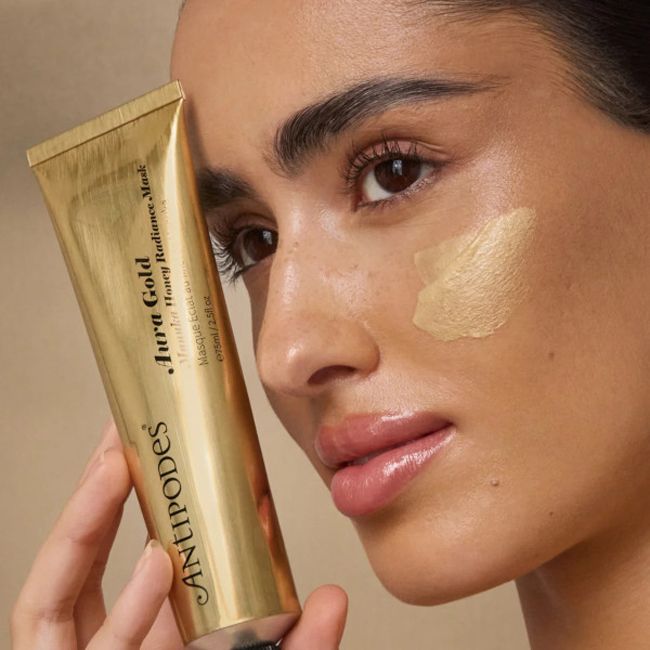 Masque visage nature éclat au miel de Manuka Aura Gold Antipodes Beauté