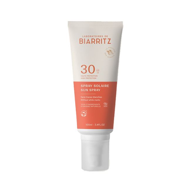 Crème solaire bio en spray SPF 30 Laboratoires de Biarritz