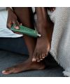 Koba Skincare's Bottom Up Foot Cream Application