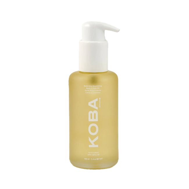 Koba Skincare's Gold Drip nourishing hair and body oil