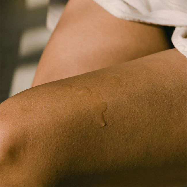 Koba Skincare's Gold Drip nourishing hair and body oil Texture