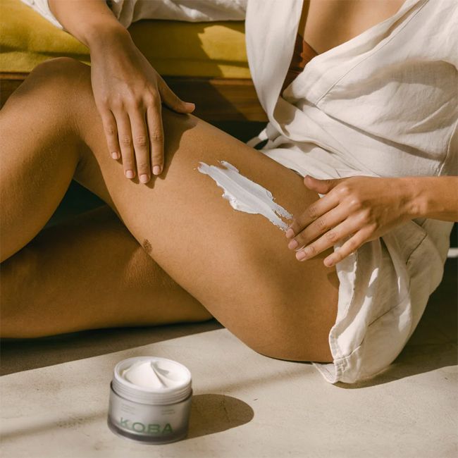 Koba Skincare's Baume corps Get Whipped Model