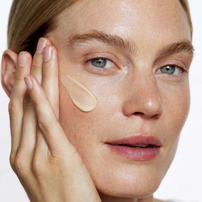 Koba Skincare's Light It Up moisturising face cream Model