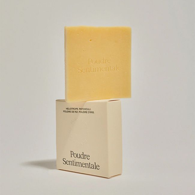 Savon naturel solide crémeux Poudre Sentimentale Refeel Packaging