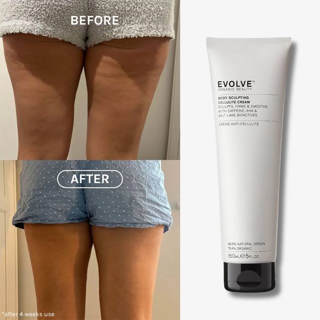 Crème anti-cellulite Body Sculpting Evolve Beauty Résultats